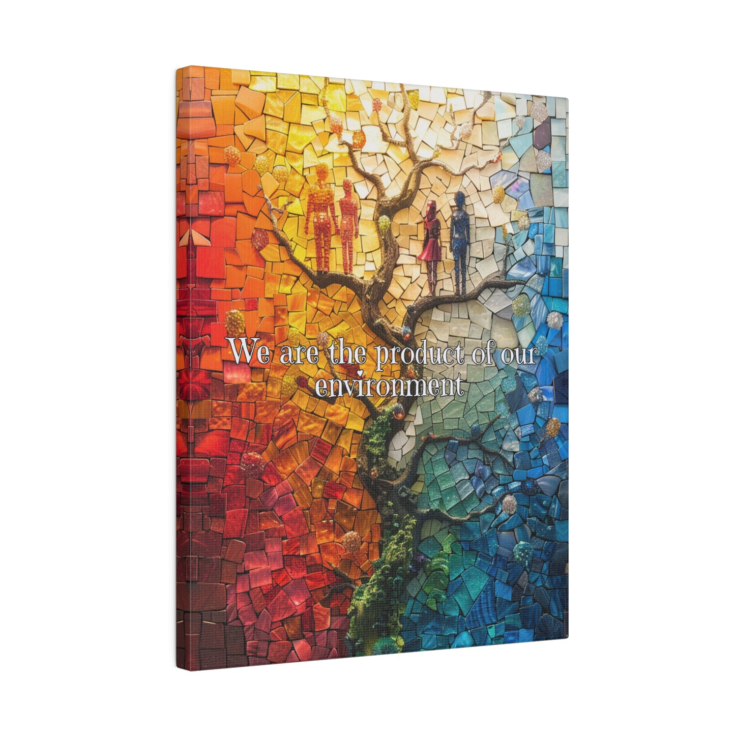 Mosaic of Existence- Matte Canvas - Active Ascend