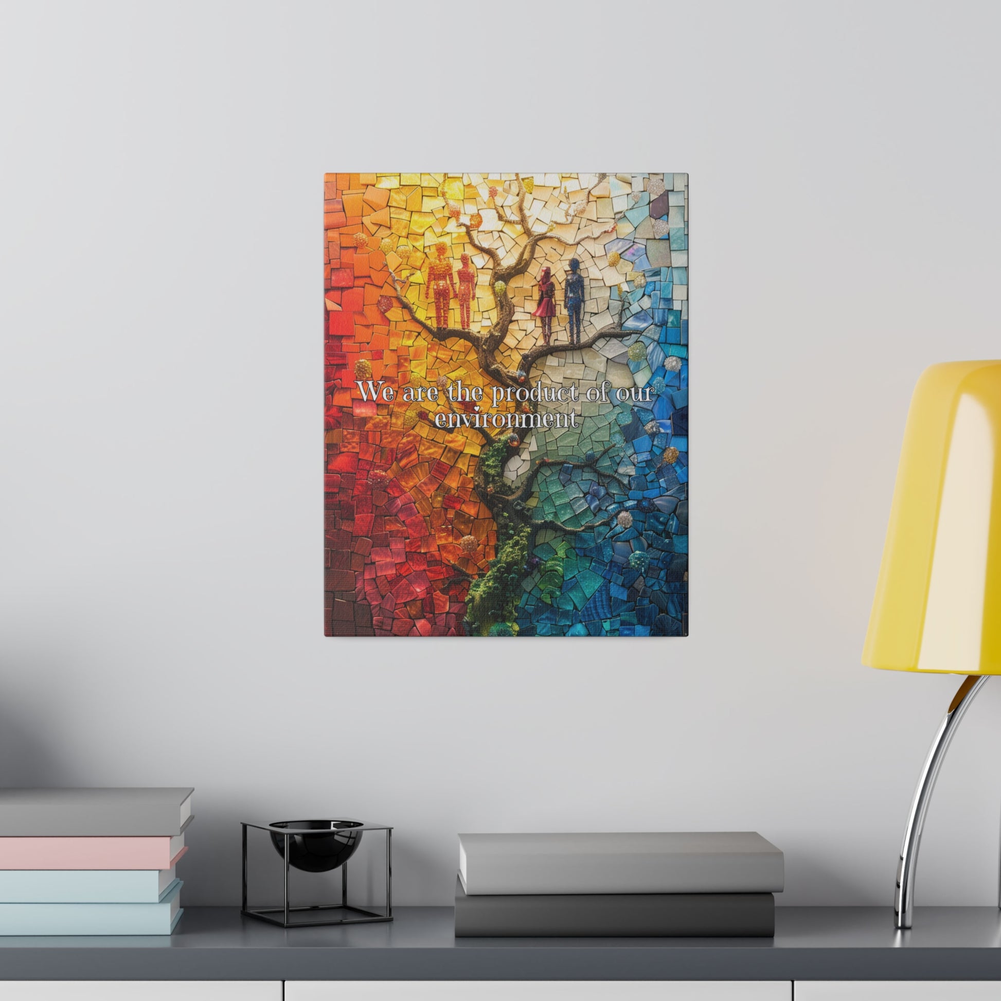 Mosaic of Existence- Matte Canvas - Active Ascend